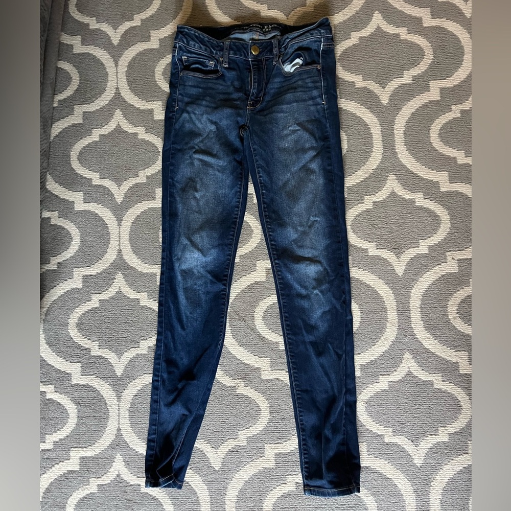 American Eagle Outfitters Dark Blue Skinny Jeans